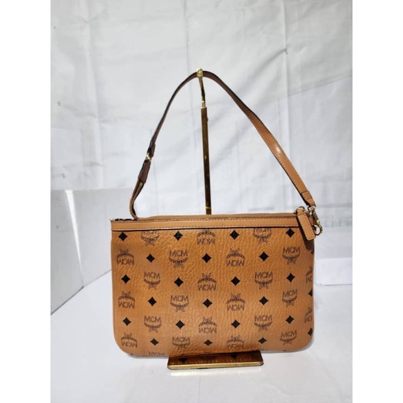 Authentic MCM Visetos Pochette Brown - Picture 4 of 13